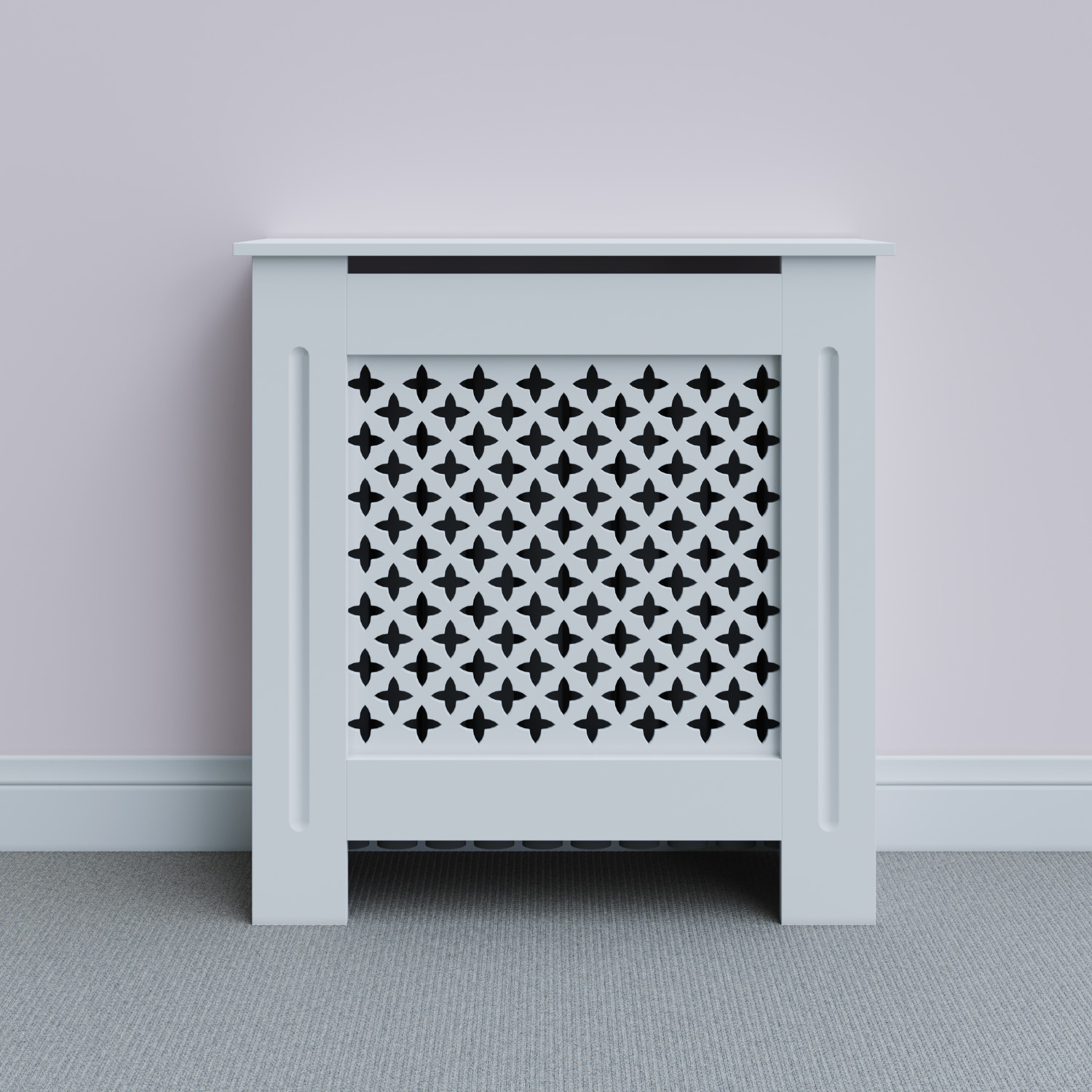 RADIATOR COVER grille Tradition MDF Cross Slatted Wood Decor